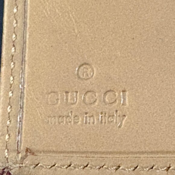 Gucci Vintage 90s Tom Ford Continental Wallet Beige Trifold Leather G Clasp - Picture 7 of 16